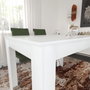 Hanah Home Mesa de Comedor Single 120 - Blanco Brillante